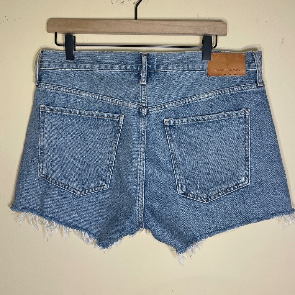 Citizens Of Humanity Blue Distressed Denim Shorts